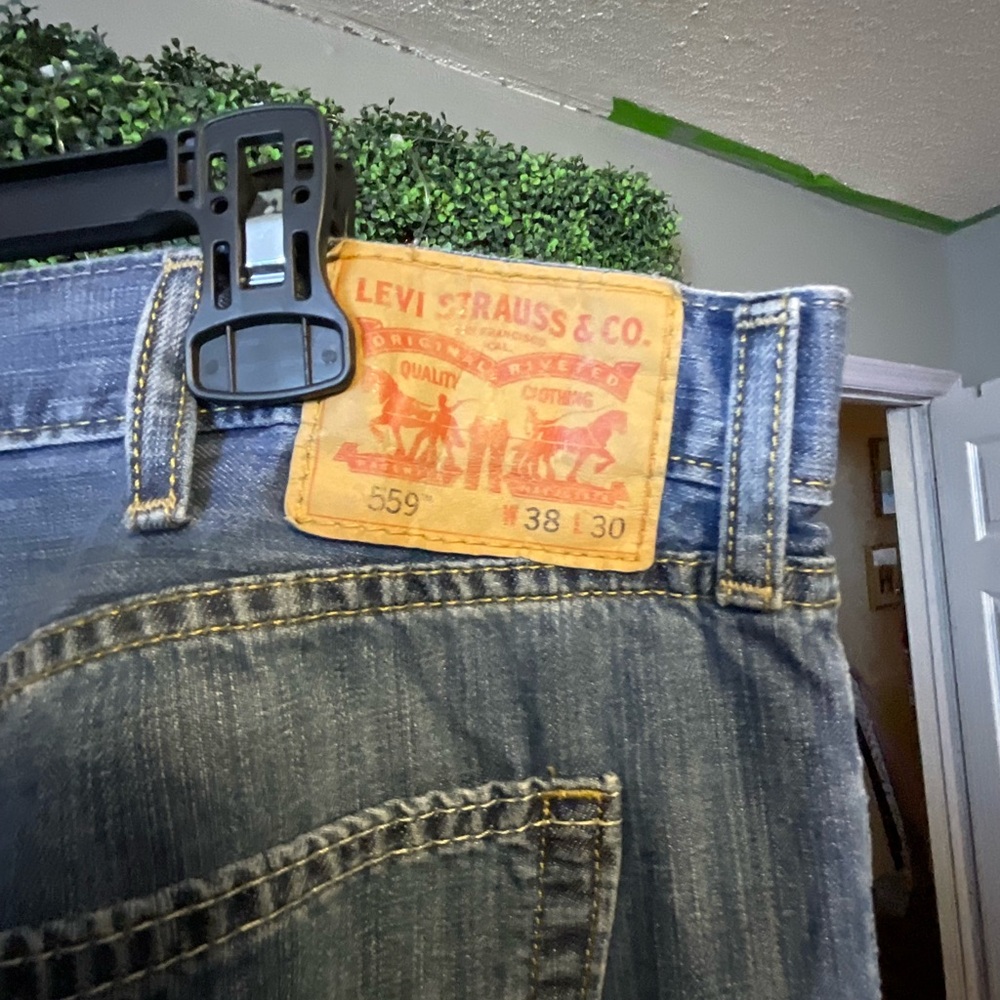 Levi's Blue Denim Jeans 559 for Men’s - Picture 4 of 5